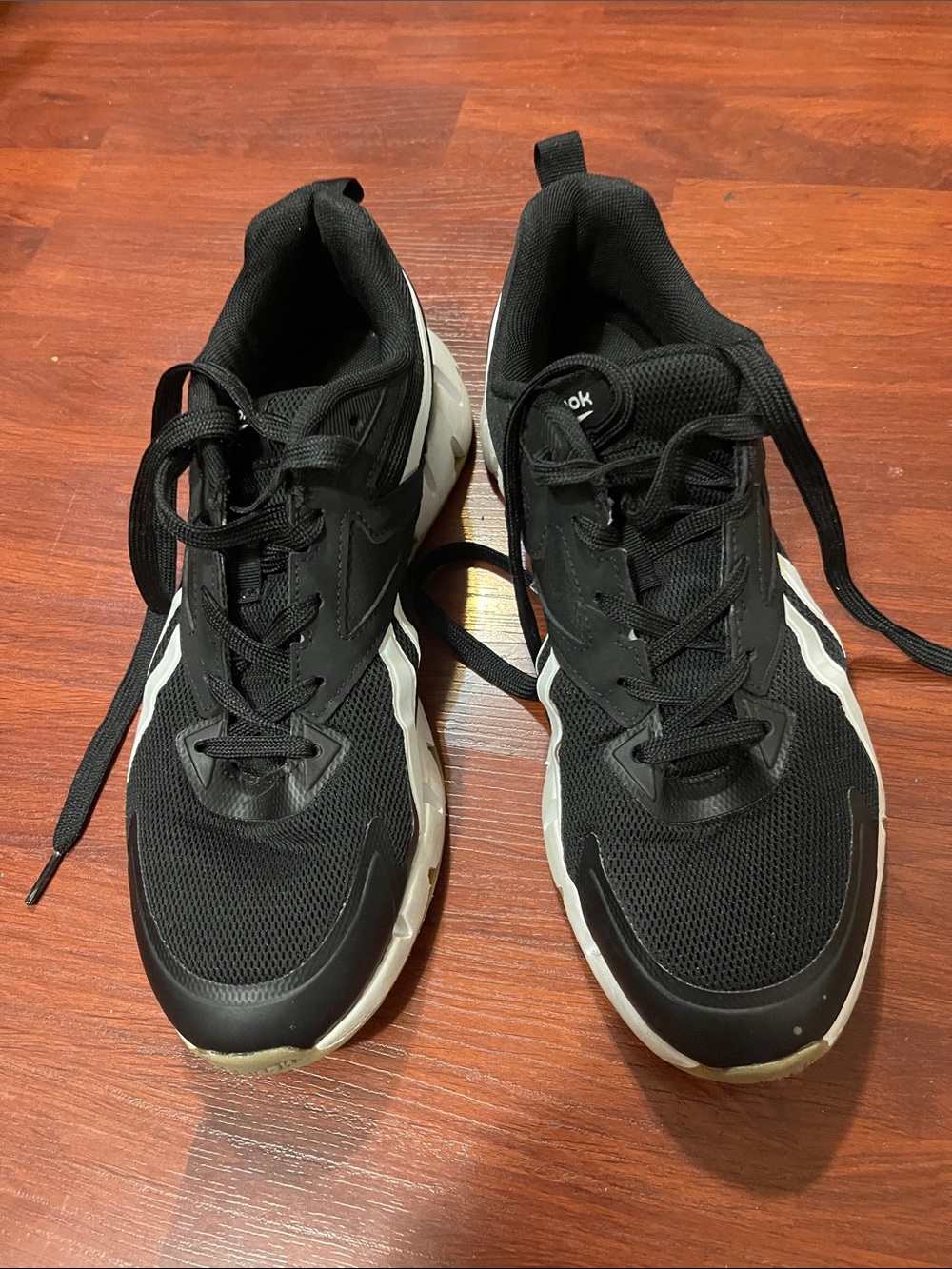 Reebok Men’s Black and White Running Sneakers